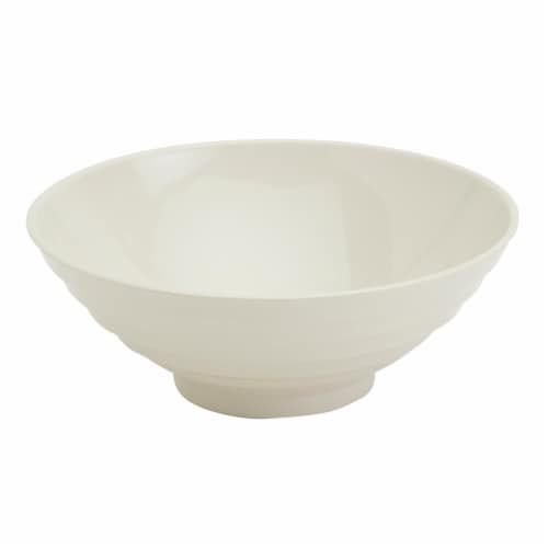Infuse 2-Piece Nested Melamine Bowl Set - Ivory Perspective: left