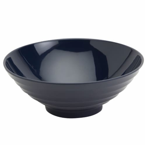 Infuse 2-Piece Nested Melamine Bowl Set - Navy Perspective: left