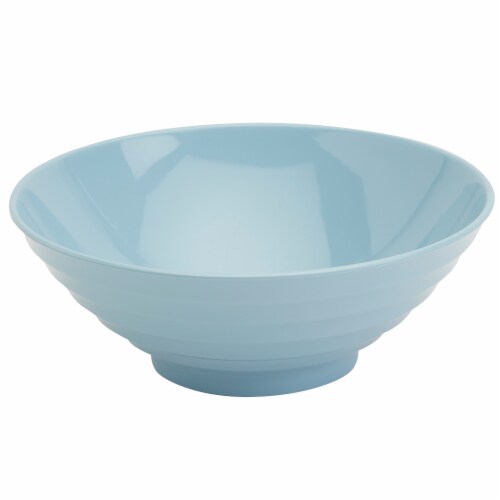 Infuse 2-Piece Nested Melamine Bowl Set - Light Blue Perspective: left