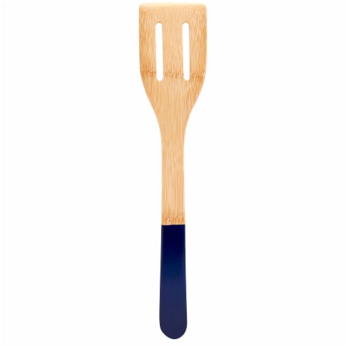 Tabletops Unlimited Mason Craft and More Stoneware and Bamboo Cafe Tub of Tools - Navy Perspective: left