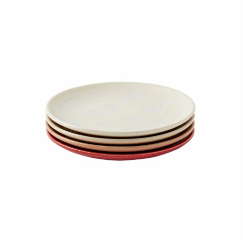 Tabletops Unlimited Blossom Appetizer Plate Set Perspective: left