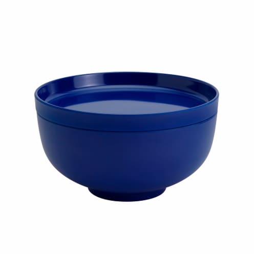 Tabletops Gallery Melamine Bowl and Plate Set – Blue Perspective: left