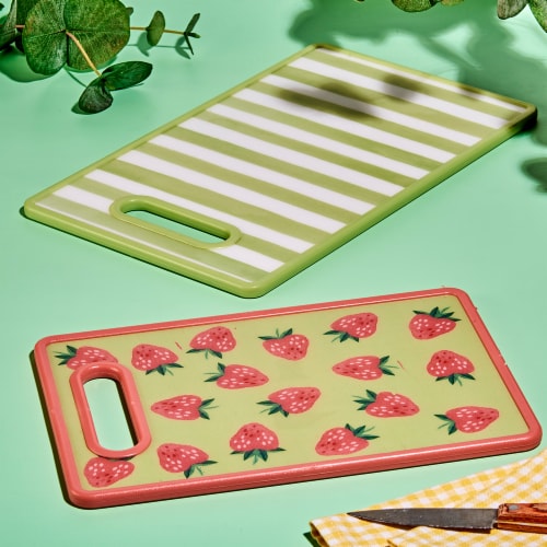 Tabletops Gallery 2 Piece Plastic Cutting Board Set Perspective: left