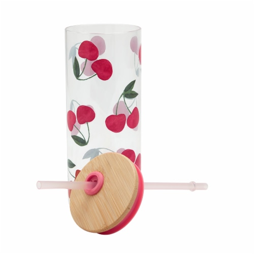 Tabletops Gallery Fruity Lucia Tumbler – Cherry Perspective: left