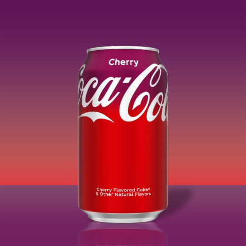 Coca-Cola® Cherry Soda Can Perspective: left
