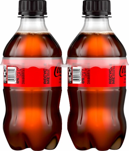 Coca-Cola® Zero Sugar Soda Bottles Perspective: left