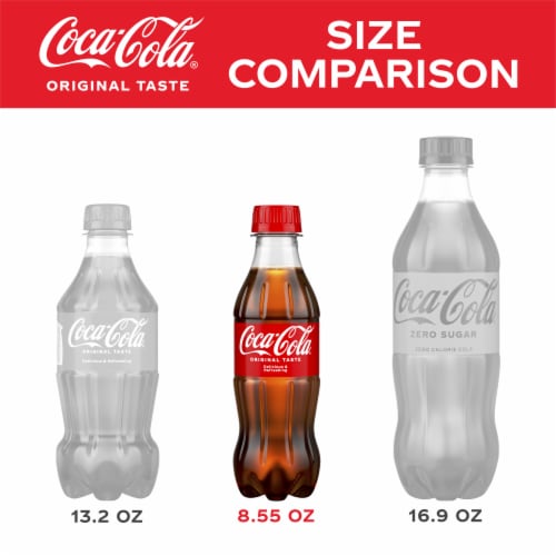Coca-Cola Soda Pop Soft Drink Bottles Perspective: left