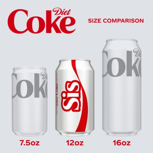 Diet Coke® Soda Cans Perspective: left