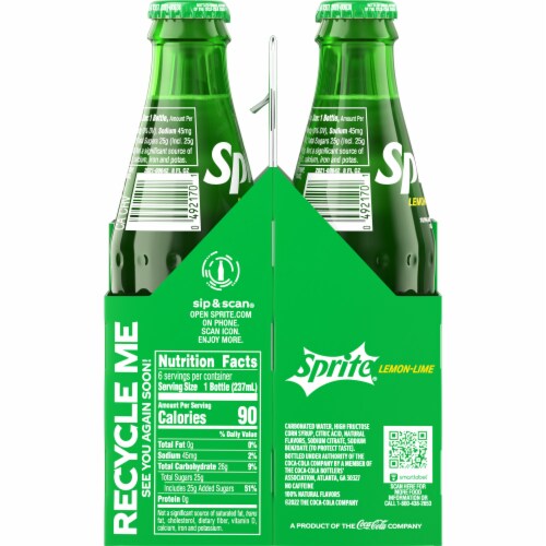 Sprite® Lemon Lime Soda Bottles Perspective: left
