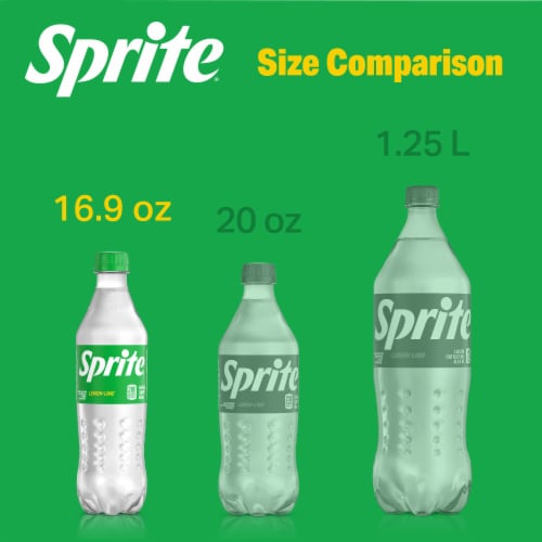 Sprite® Lemon Lime Caffeine Free Soda Bottles Perspective: left