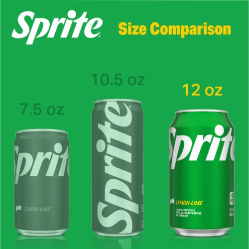 Sprite® Lemon Lime Caffeine Free Soda Cans Perspective: left