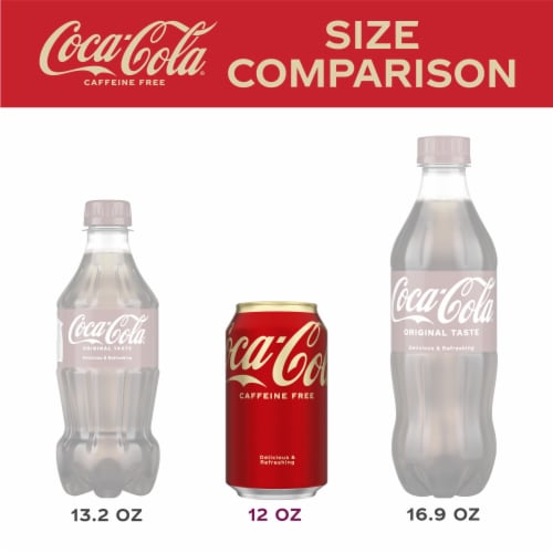 Coca-Cola® Caffeine Free Soda Cans Perspective: left
