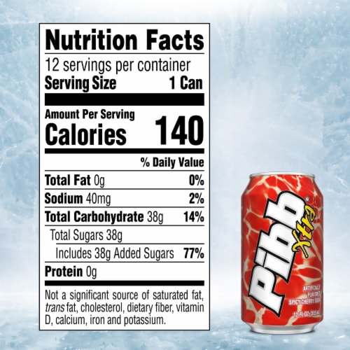 Pibb Xtra Fridge Pack Soda Can Perspective: left