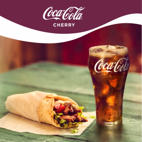Coca-Cola® Cherry Soda Cans Perspective: left