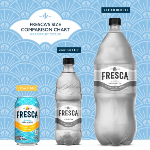 Fresca® Grapefruit Citrus Caffeine Free Soda Cans Perspective: left