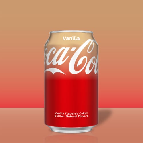 Coca-Cola® Vanilla Soda Cans Perspective: left