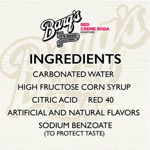 Barq'S® Red Creme Soda Cans Perspective: left