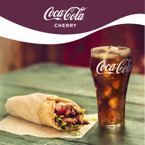 Coca-Cola® Cherry Soda Cans Perspective: left