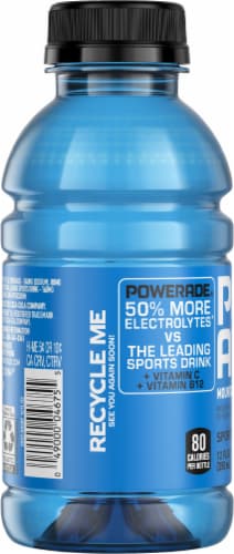 Powerade Mountain Berry Blast Flavored Sports Drink Perspective: left