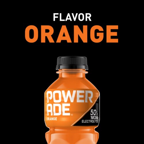 Powerade® Orange Sports Drink Multipack Bottles Perspective: left