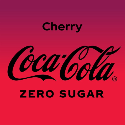 Coca-Cola® Cherry Zero Sugar Soda Can Perspective: left