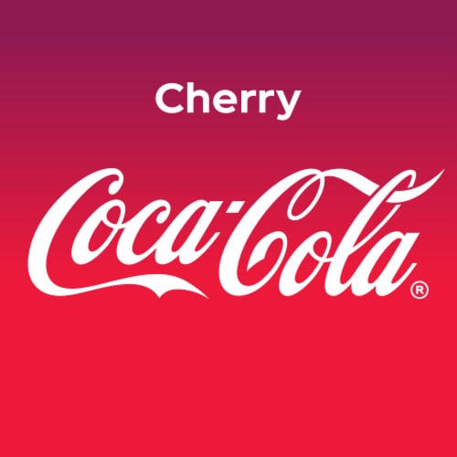 Coca-Cola® Cherry Soda Bottle Perspective: left