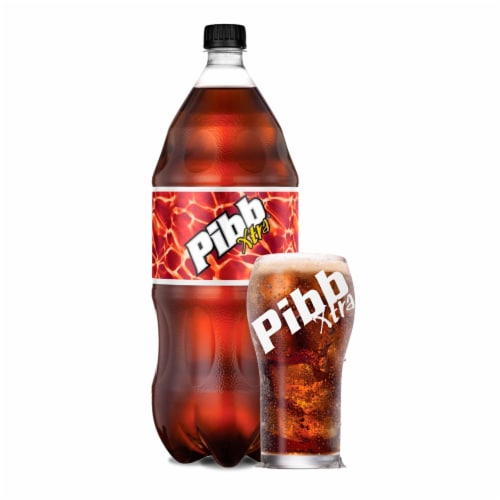 Pibb® Xtra Cherry Soda Bottle Perspective: left