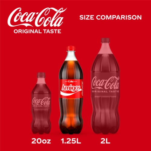 Coca-Cola Original Taste Soda Bottle Perspective: left