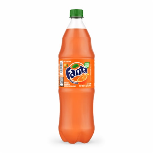 Fanta® Orange Soda Bottle Perspective: left