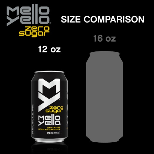 Mello Yello® Zero Sugar Citrus Soda Cans Perspective: left