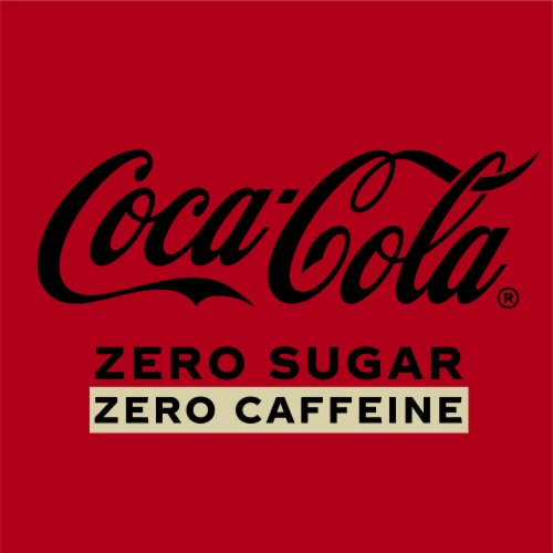 Coca-Cola® Zero Sugar Caffeine Free Soda Bottle Perspective: left