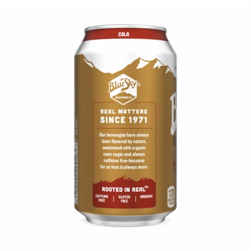 Blue Sky® Organic Cola Soda Perspective: left