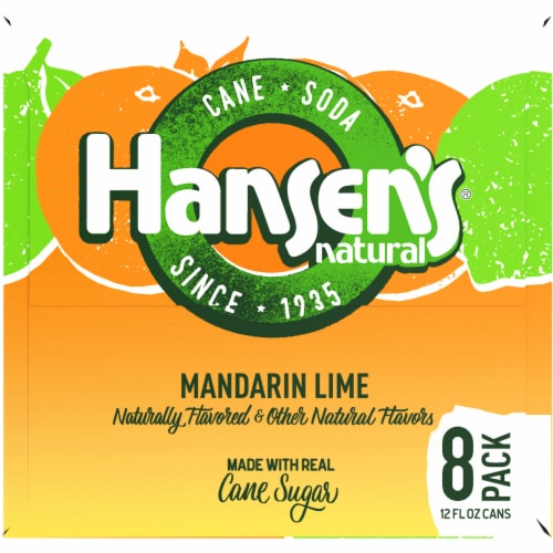 Hansen's Mandarin Lime Soda Perspective: left