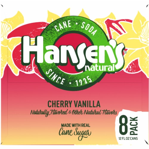 Hansen's Cherry Vanilla Soda Perspective: left