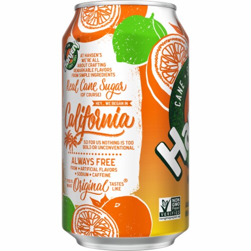 Hansen's Mandarin Lime Soda Perspective: left