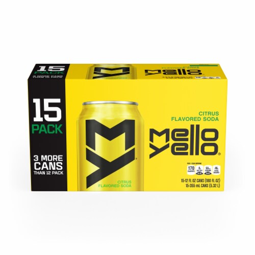 Mello Yellow® Citrus Flavored Soda Perspective: left