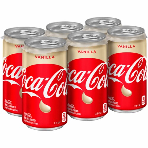 Coca-Cola® Vanilla Mini Cans, 6 cans / 7.5 fl oz - Kroger