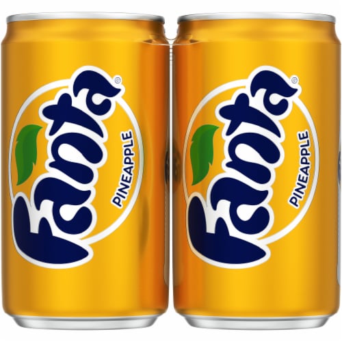 Fanta® Pineapple Mini Cans Perspective: left