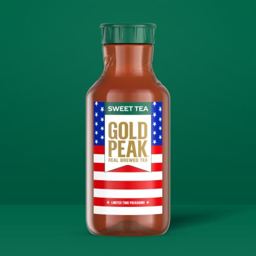 Gold Peak® Sweet Black Iced Tea Carton Perspective: left