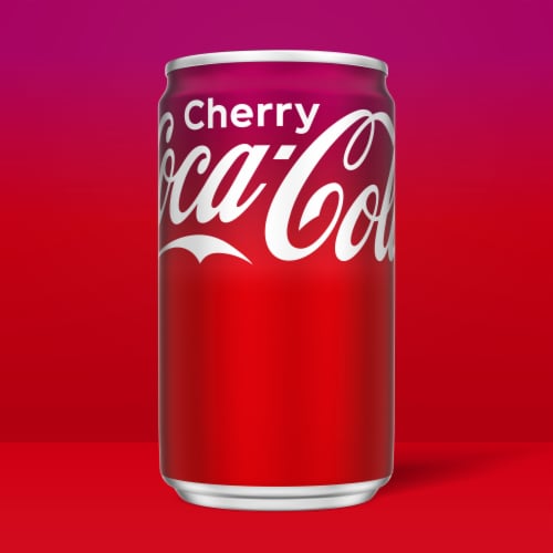Coca-Cola® Cherry Soda Mini Cans Perspective: left