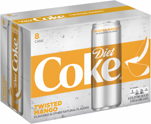 Diet Coke Twisted Mango Soda Perspective: left