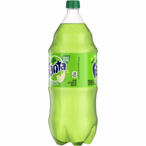 Fanta Green Apple Soda Perspective: left