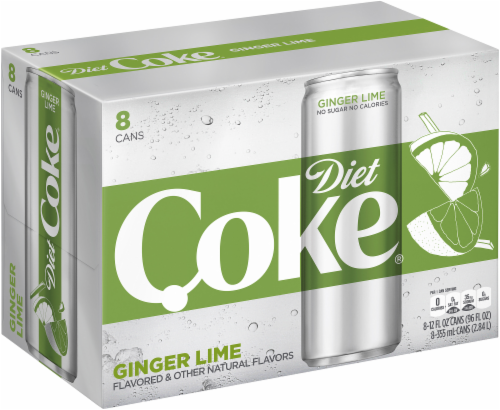 Diet Coke Ginger Lime Soda Perspective: left