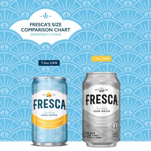 Fresca® Grapefruit Citrus Caffeine Free Soda Cans Perspective: left