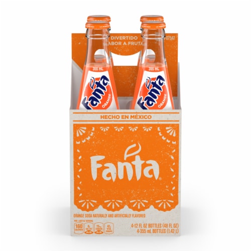 Fanta® Orange Soda Bottles Perspective: left