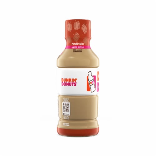 Dunkin' Donuts Limited Edition Pumpkin Spice Iced Coffee Perspective: left
