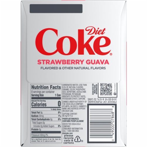 Diet Coke® Strawberry Guava Soda Perspective: left