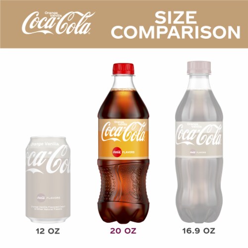 Coca-Cola® Orange Vanilla Soda Bottle Perspective: left