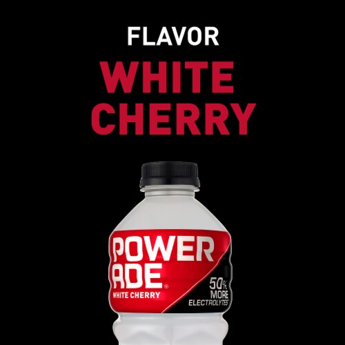 Powerade® White Cherry Sports Drink Bottle Perspective: left