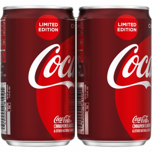 Coca-Cola® Cinnamon Flavored Mini Cans Perspective: left